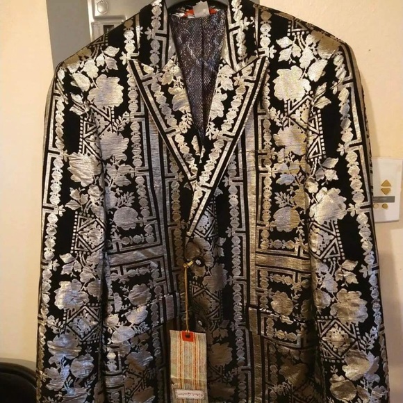 Robert graham sample metallic silver & black jacke - Picture 1 of 3